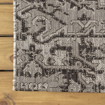 Estrella Bohemian Medallion Textured Weave Indoor/outdoor Runner Rug